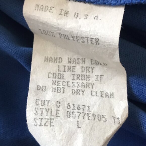 Vintage City Studio Dress Blue Black Sheer Overlay Sparkle 90s Y2K Womens Large - Picture 8 of 8